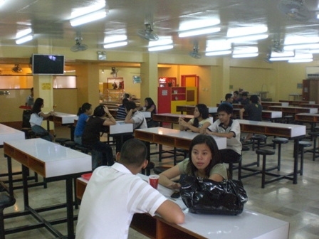GV University Canteen: Dining area for scholars